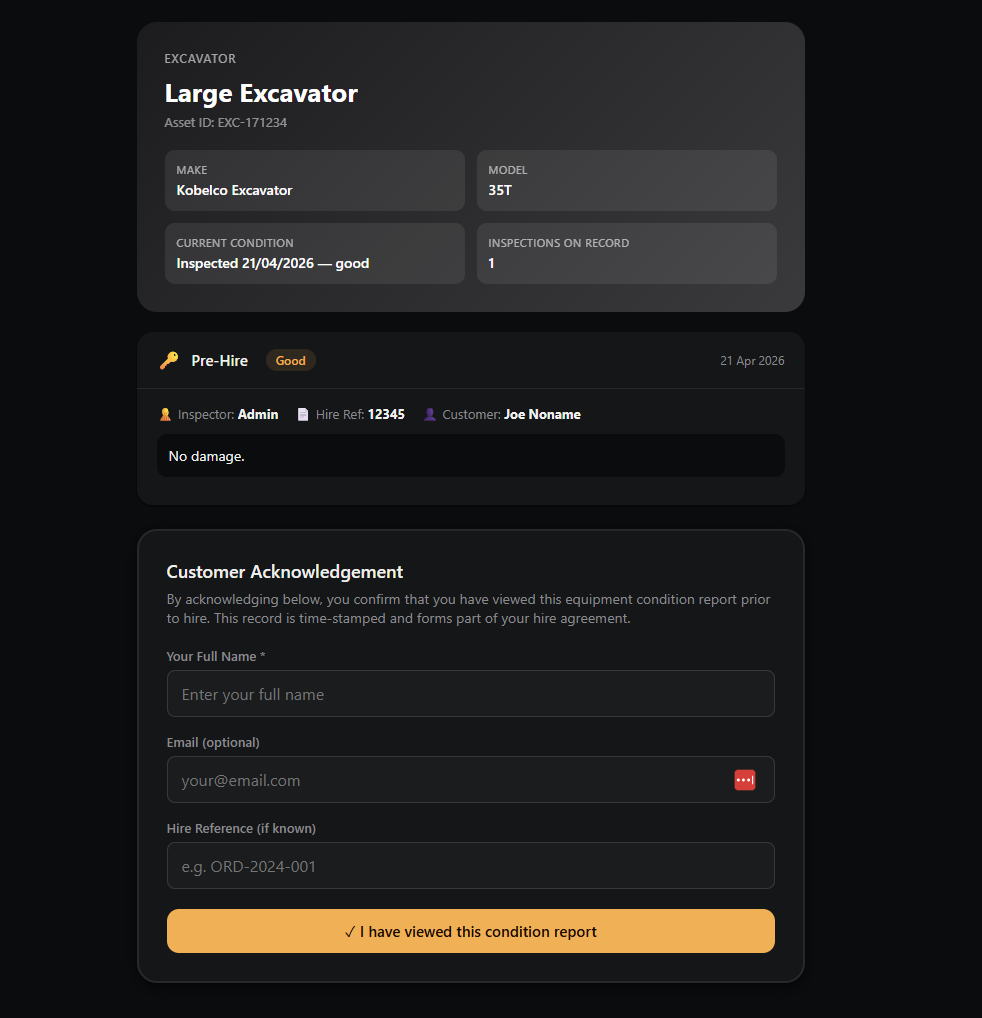 Public condition report